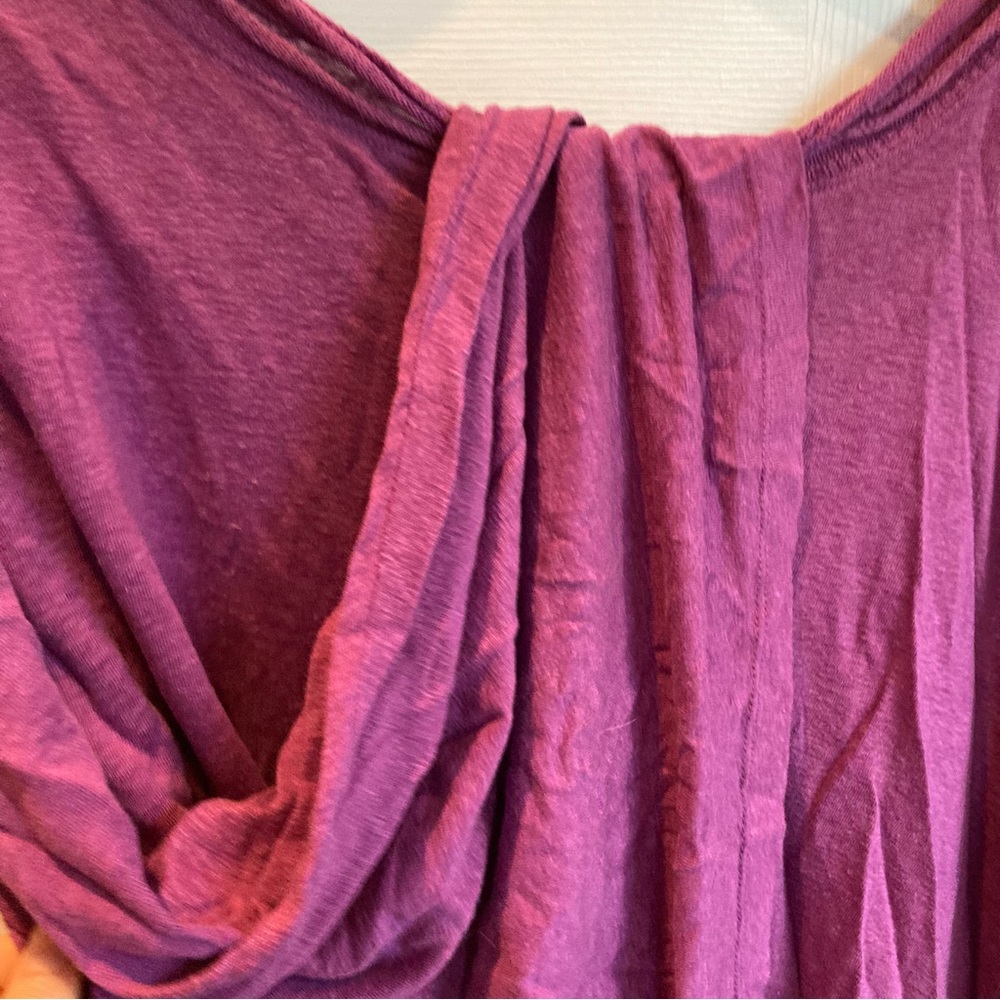 100% linen Eileen Fisher drapey tee - Picture 5 of 5